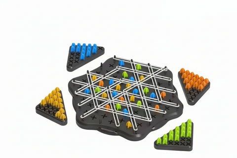 Chain Triangle Chess Family Game - 2 to 4 Players