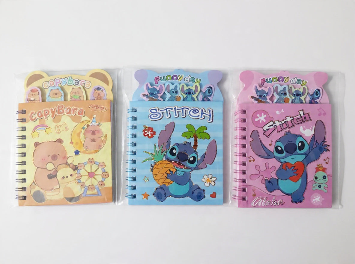 Kawaii Spiral Notebook and Stationery