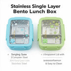 Stainless Steel Single Layer - Bento Lunch Box