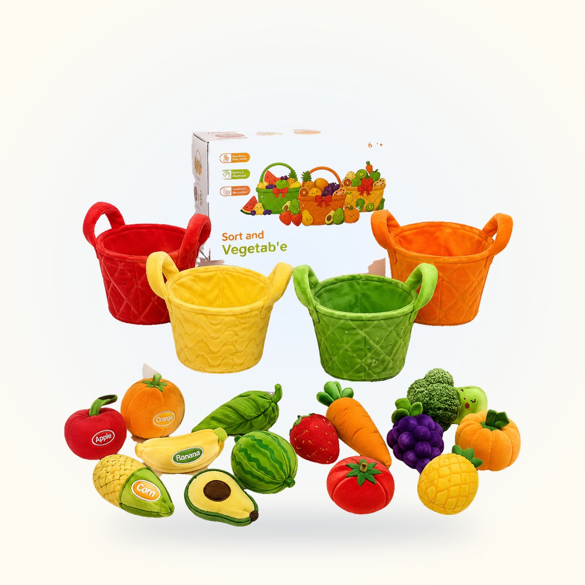 My First Vegetable Garden Plush Play Set