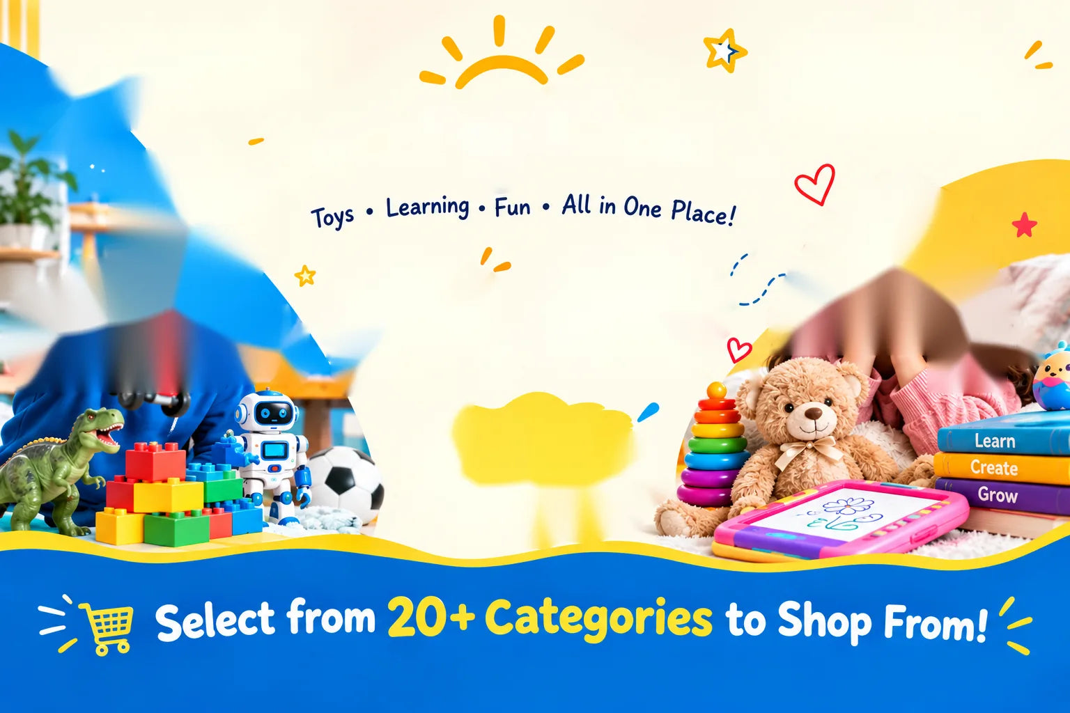 JustForKids.pk — toys, learning and fun, all in one place. Shop 20+ categories.
